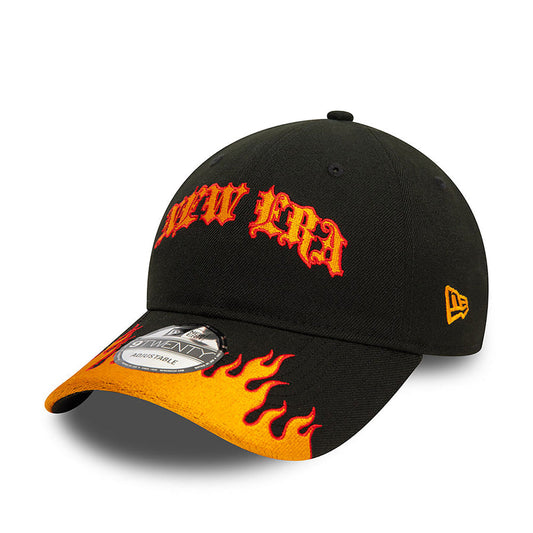 New Era 9TWENTY Race Flame Black/Orange Cap