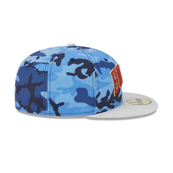 Chicago Bulls  Blue Camo 59FIFTY Fitted