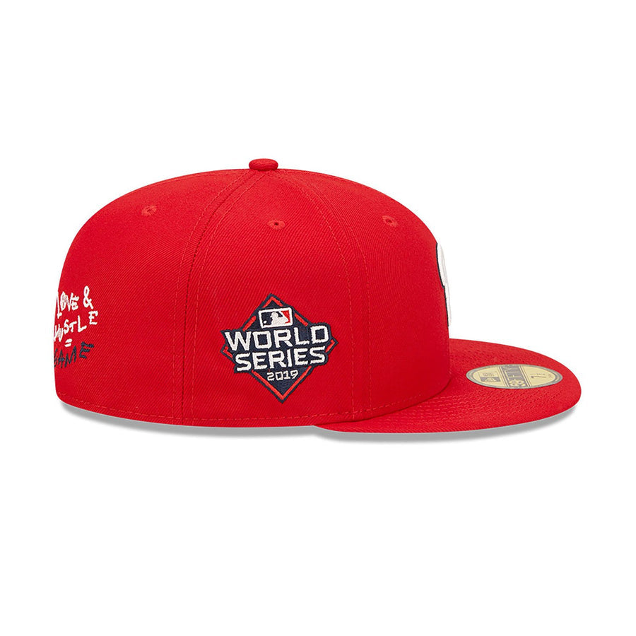 WASHINGTON MLB TEAM HEART RED 59FIFTY FITTED CAP