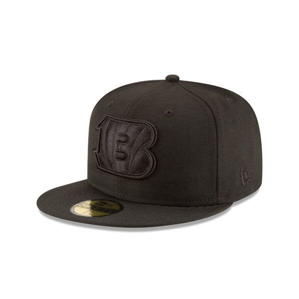 Cincinnati Bengals Black on Black 59FIFTY Fitted