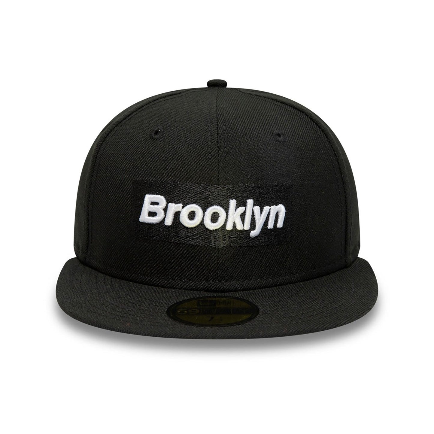 Brooklyn Nets Wordmark NBA Borough Of Neighbourhoods Black 59FIFTY Fitted Cap