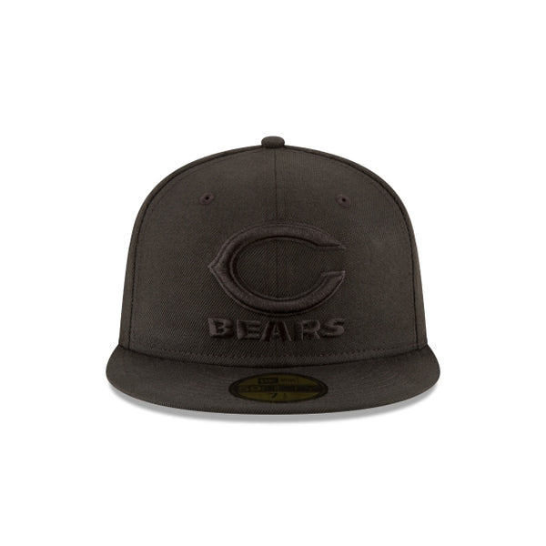 Chicago Bears Black on Black 59FIFTY Fitted
