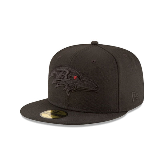 Baltimore Ravens Black on Black 59FIFTY Fitted