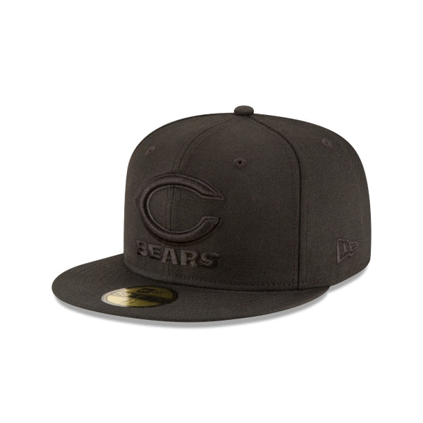 Chicago Bears Black on Black 59FIFTY Fitted