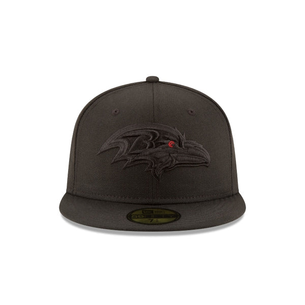 Baltimore Ravens Black on Black 59FIFTY Fitted