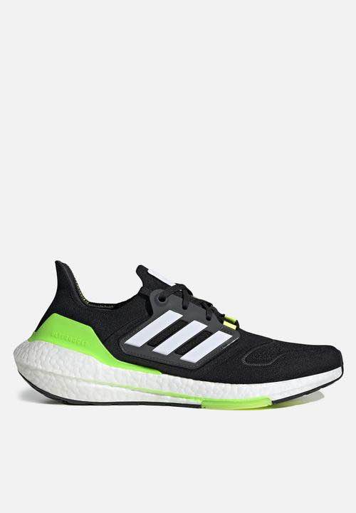 Ultra Boost 22 Black/ Green and White