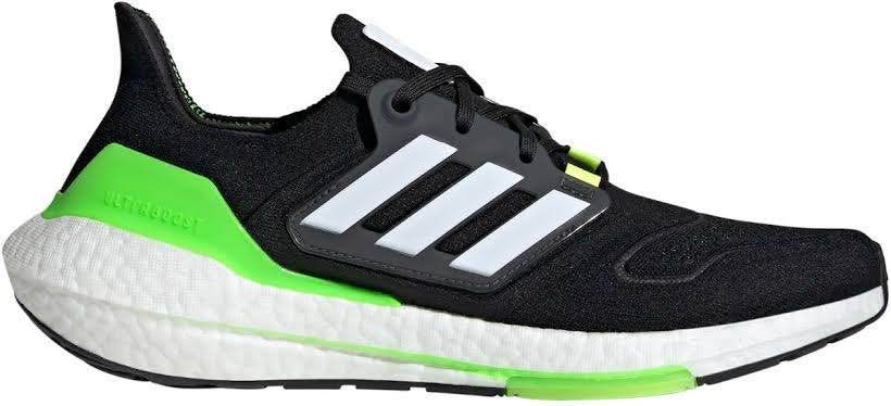 Ultra Boost 22 Black/ Green and White