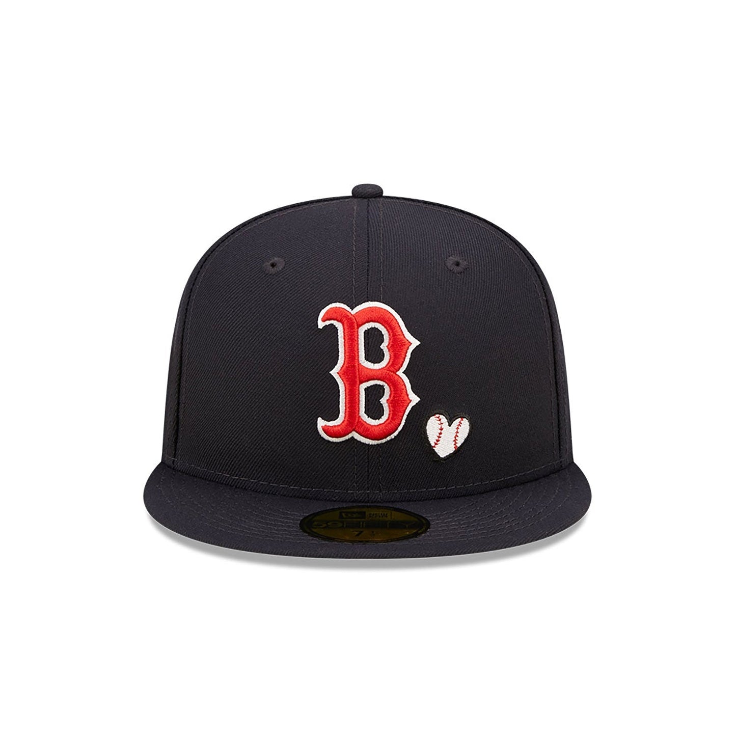 Boston Red Sox Heart Side Patch Fitted Black