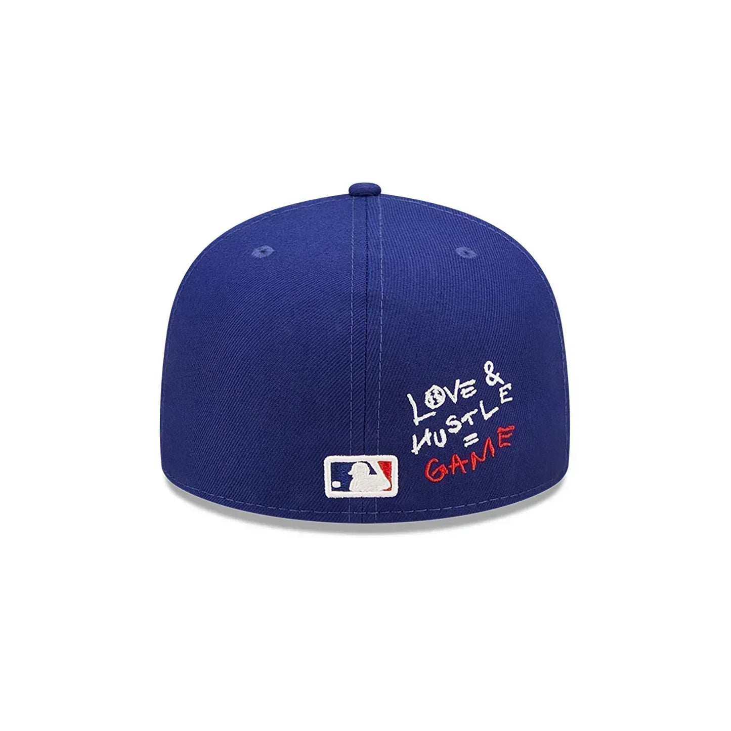 LA Dodgers Heart Side Patch Fitted Blue
