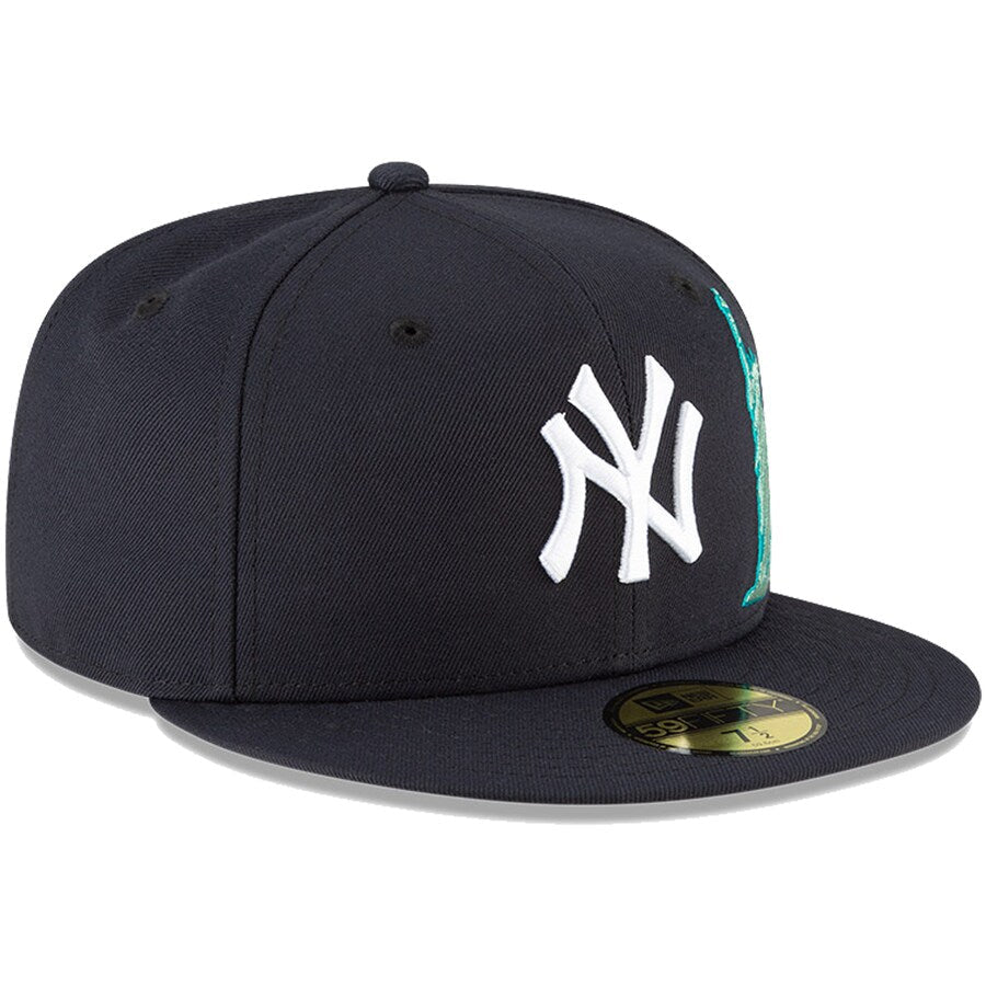 New York Yankees New Era Navy Local Icon 59FIFTY Fitted Hat