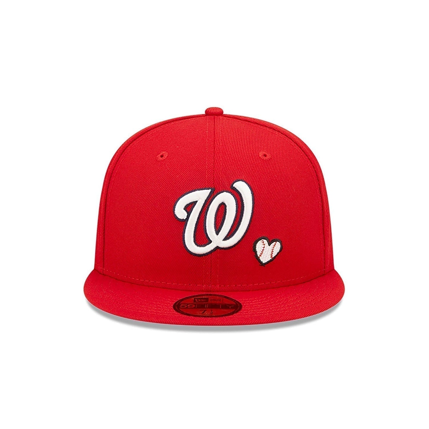 Washington Heart Side Patch Fitted Red